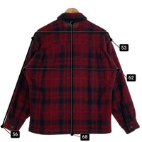 Woolrich ウールリッ オンブレチェック ウール ジャケット レッド ブラック USA製 Size L 福生店