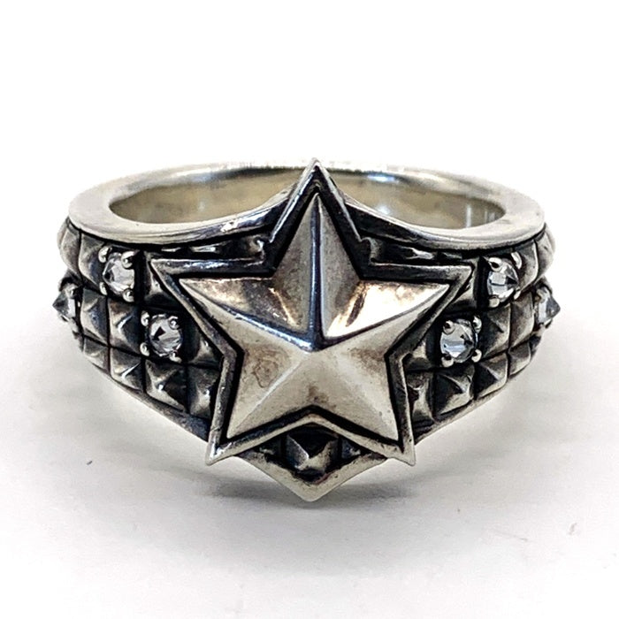 BLESS ブレス SV925 シルバー スターモチーフリング Size 19号 福生店