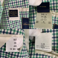 Brooks Brothers ブルックスブラザーズ コットン ギンガムチェック 3B テーラードジャケット グリーン Size 44R 福生店