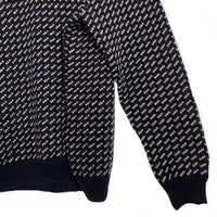 L.L.Bean エルエルビーン バーズアイ ウールニットセーター ネイビー ノルウェー製 Size XL 福生店