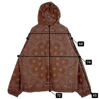 SUPREME シュプリーム 26SS Reflective Bandana Anorak リフレクティブ バンダナ アノラック フーディー パーカー ブラウン Size XL 福生店