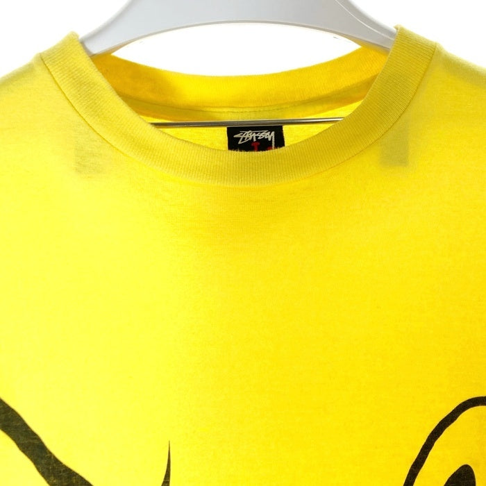 STUSSY ステューシー HOLD TIGHT キャラクター Tシャツ イエロー sizeL 瑞穂店