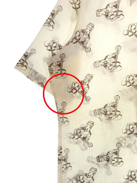 US古着 70's Elvis Presley エルヴィスプレスリー 半袖シャツ 総柄 フルーツオブザルーム Size L 福生店