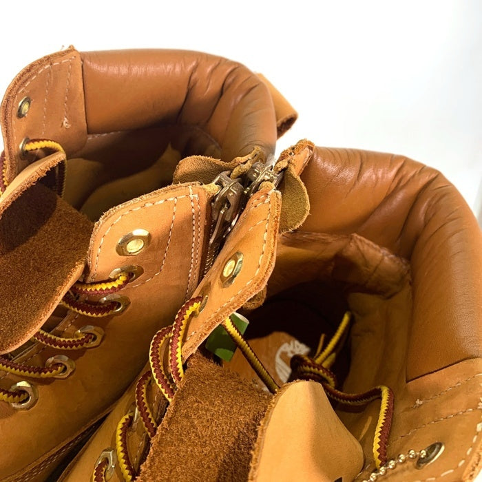 Timberland ティンバーランド STUSSY ステューシー サイドジップ イエローブーツ ライトブラウン 6129A Size US10.5 (28.5cm) 福生店