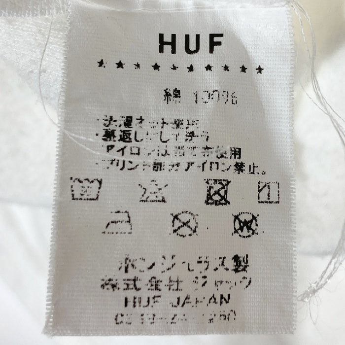 HUF ハフ バックプリントＴシャツ ホワイト sizeXL 瑞穂店