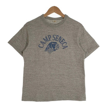 WAREHOUSE ウエアハウス 20SS 4601 CAMP SENECA プリントTシャツ 杢グレー Size M 福生店