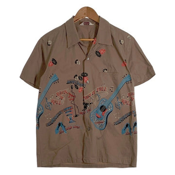 STAR OF HOLLYWOOD スターオブハリウッド コットン オープンカラーシャツ 半袖 カーキ SH38117 Size M 福生店