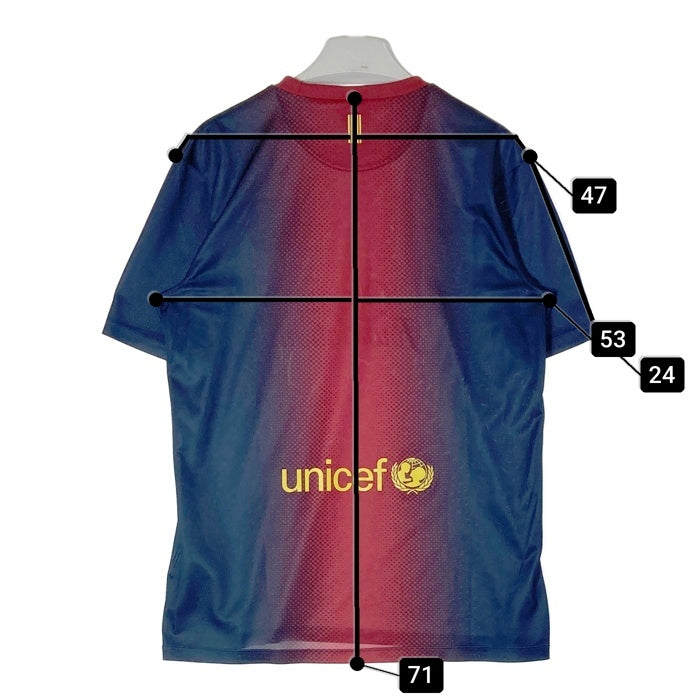 NIKE ナイキ 478325-410 12/13 FCバルセロナ ユニフォーム ホーム ユニセフ  ネイビー×レッド sizeM 瑞穂店