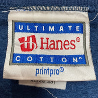 Hanes ヘインズ 00's ヘビーウェイト 企業ロゴ スウェットトレーナー ネイビー sizeXL 瑞穂店