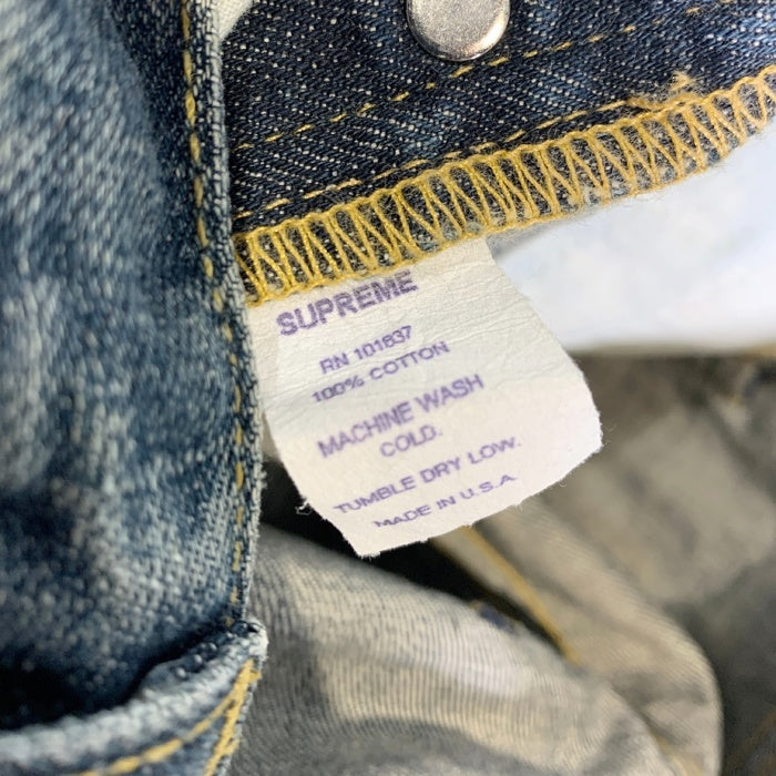 SUPREME シュプリーム オールド 5ポケットデニムパンツ ストレート インディゴ 紙タグ USA製 Size 30 福生店