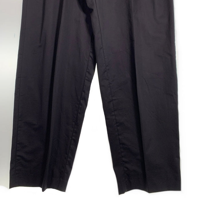 HUGO BOSS ヒューゴボス 2タック コットントラウザーパンツ ブラック イタリア製 Size ｗ90cm 福生店