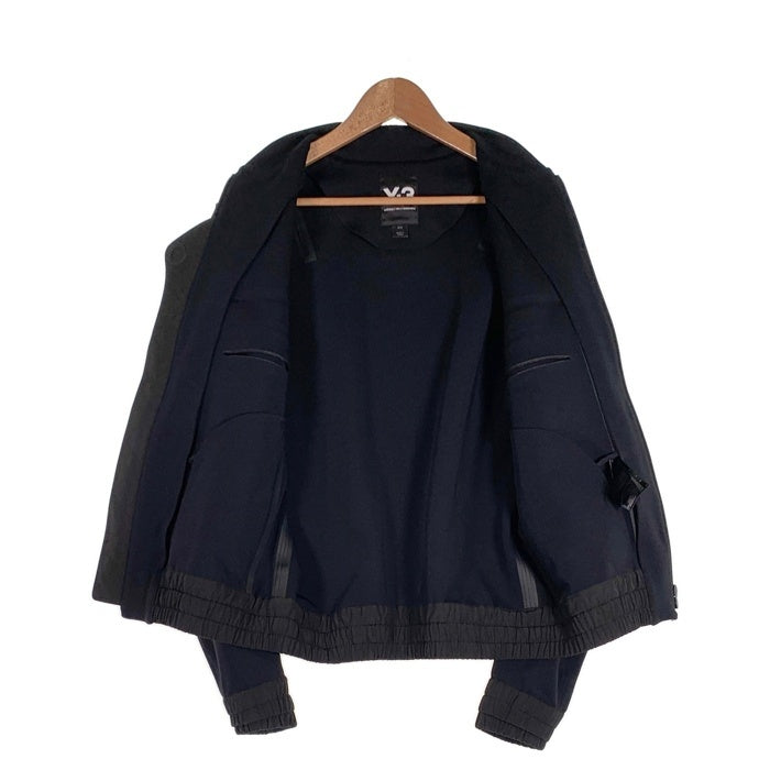 Y-3 ワイスリー ボンディングジップアップブルゾン ナイロン ポリウレタン ブラック CE8894 05/17 Size M 福生店