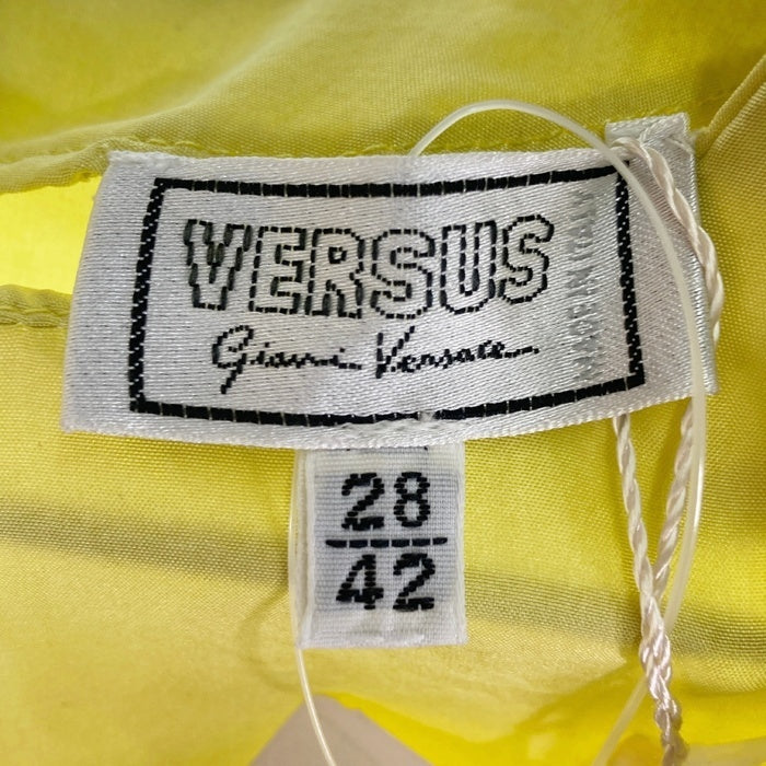 VERSUS VERSACE ヴェルサーチ シルクブラウス イエロー size28/42 瑞穂店