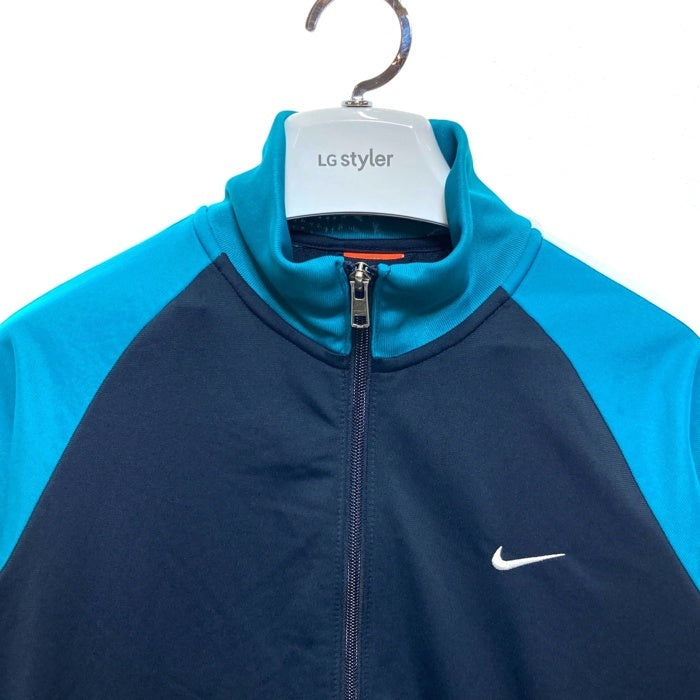 NIKE ナイキ カラー切替 トラックジャケット ネイビーxターコイズ sizeXL 瑞穂店