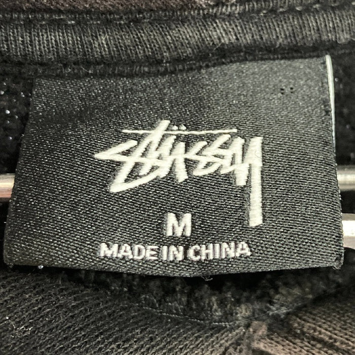 STUSSY ステューシー スカル 薔薇 バラ パーカー ブラック sizeM 瑞穂店