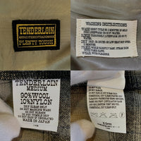 TENDERLOIN テンダーロイン 08AW T-WOOL SHIRT オンブレチェック オープンカラー ウールシャツ ベージュ Size M 福生店