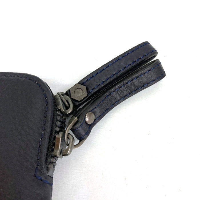 LANVIN COLLECTION ランバン コレクション シュリンクレザー ブリーフケース ネイビー 瑞穂店