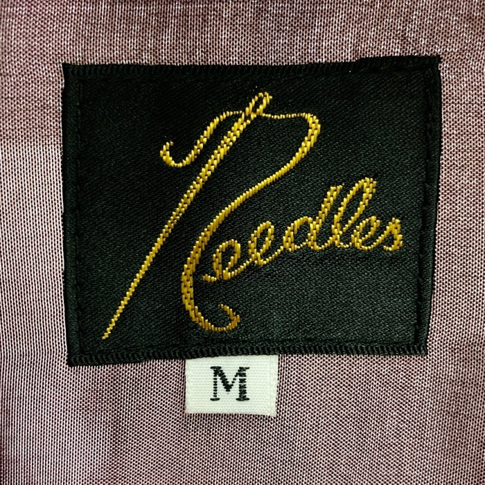 Needles ニードルズ S/S Classic Shirt クラシックシャツ 開襟 半袖 ジャカード オリーブ MR135 Size M 瑞穂店