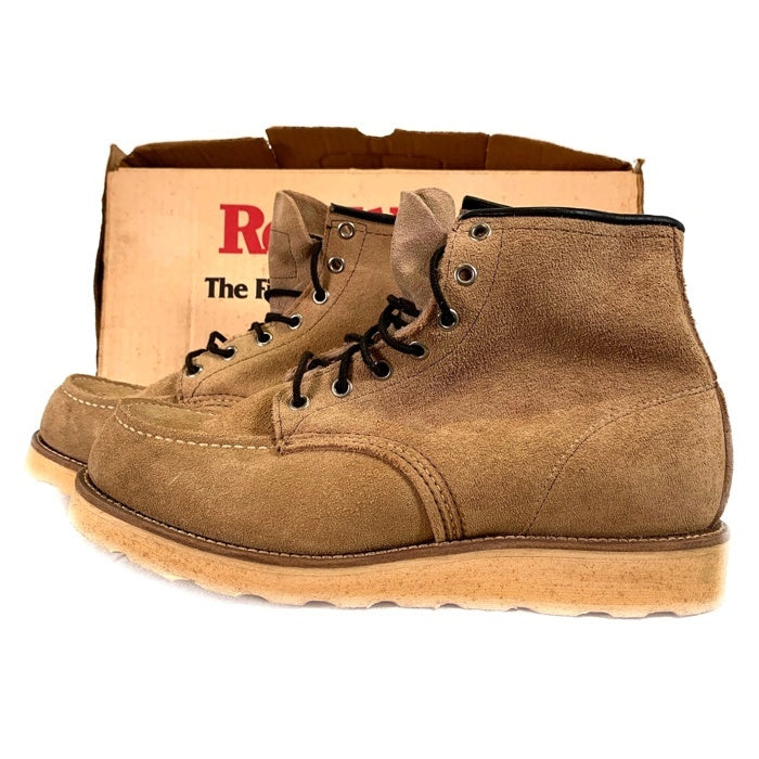 90's RED WING レッドウィング The Irish Setter Sport Boot アイリッシュセッター スポーツ ブーツ 犬タグ ベージュ 08173 USA製 Size US8 1/2 E (26.5cm) 福生店