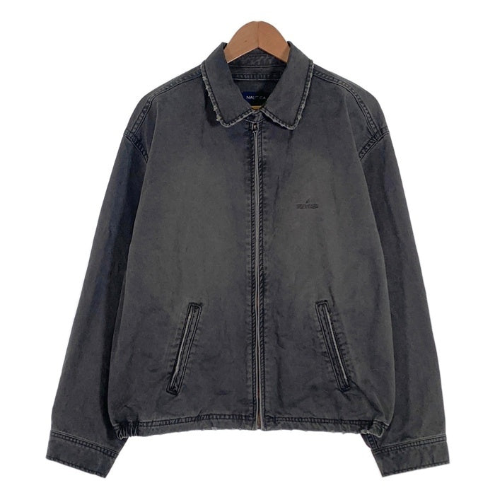 NAUTICA ノーティカ 24SS クラッシュドチノ ジップアップブルゾン ブラック 241-1538 Size L 福生店