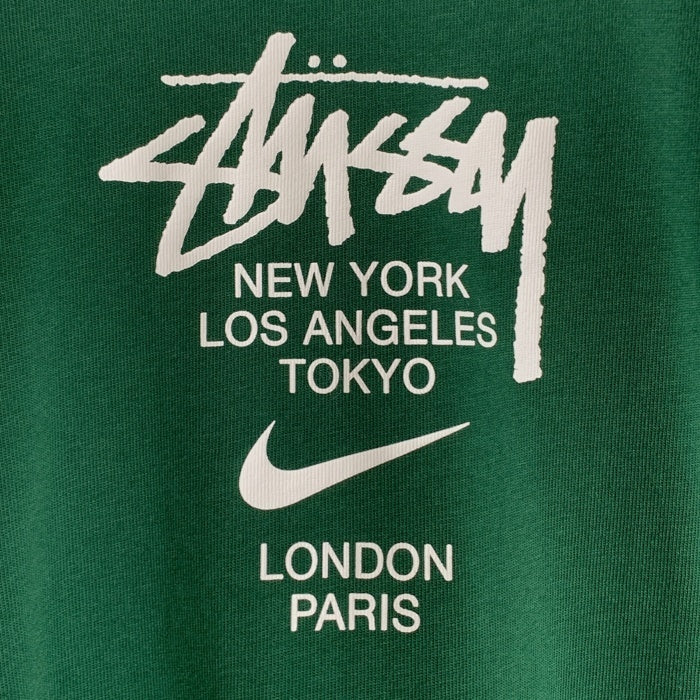 NIKE ナイキ STUSSY ステューシー 20AW NRG INTERNATIONAL TEE インターナショナル 半袖 Tシャツ グリーン DD3342-341 Size L 福生店