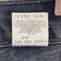 Levi’s リーバイス 550 0260 USA製 00s 後染め ボタン裏554 デニムパンツ ブラック sizeW36 瑞穂店