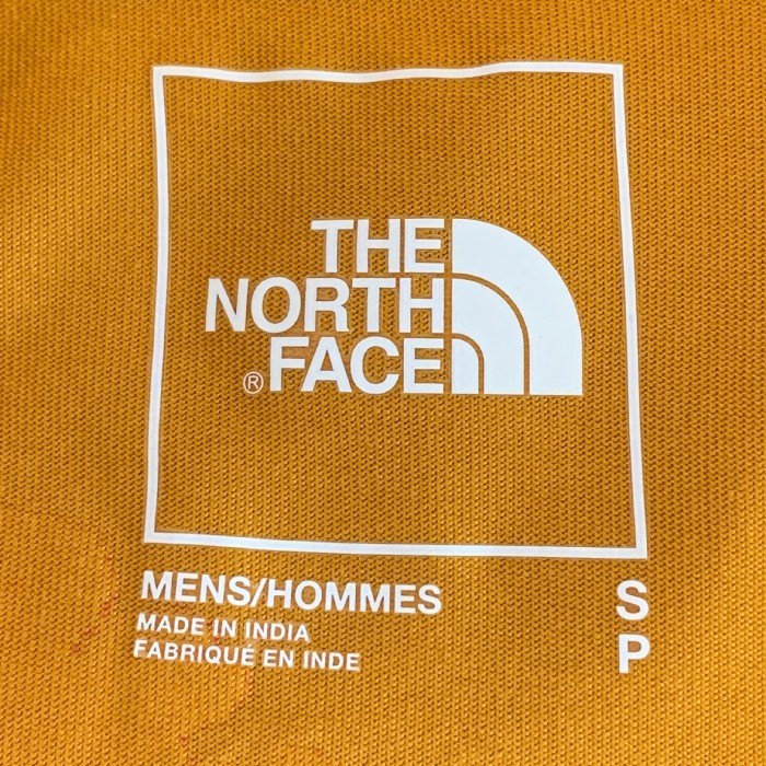 THE NORTH FACE ノースフェイス バックプリント Tシャツ オレンジ US規格 Size S 福生店