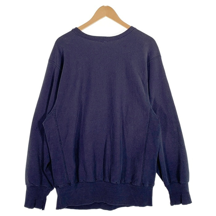 Champion チャンピオン REVERSE WEAVE リバースウィーブ NOTRE DAME ノートルダム クルーネックスウェットトレーナー ネイビー Size L 相当 福生店