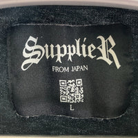 Supplier サプライヤー ストーン×プリント Tシャツ ブラック sizeL 瑞穂店
