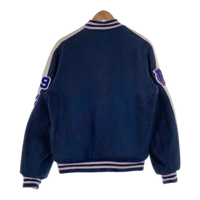 80`s BUTWIN バトウィン USA製 ウール スタジアムジャケット スタジャン ネイビー Size 42 福生店
