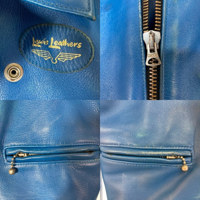 Lewis Leathers ルイスレザー サイクロン 666期 ライダースジャケット ブルー size36 瑞穂店