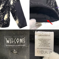 WELCOME SKATEBOARDS ウェルカムスケートボード Shattar Full-Zip Sherpa Fleece ボアフリースジャケット ジップアップ ブラック Size L 福生店