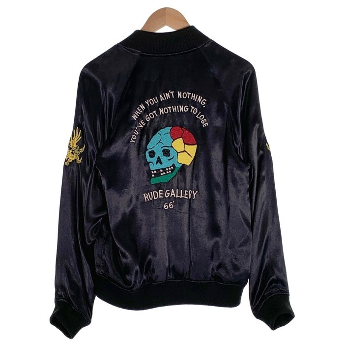 RUDE GALLARY TOKYO ルード ギャラリー トウキョウ 21AW OTO SKULL × MEX MARIA REVERSIBLE SOUVENIR JACKET マリア リバーシブル スーベニア ジャケット スカジャン ブラック Size 2 (Sサイズ） 福生店