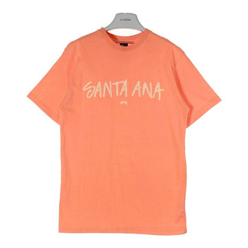 STUSSY ステューシー SANTA ANA ワールドツアー Tシャツ オレンジ sizeL 瑞穂店