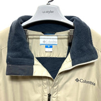 Columbia コロンビア XM3093 裏フリース ナイロンジャケット ベージュ sizeXXL 瑞穂店