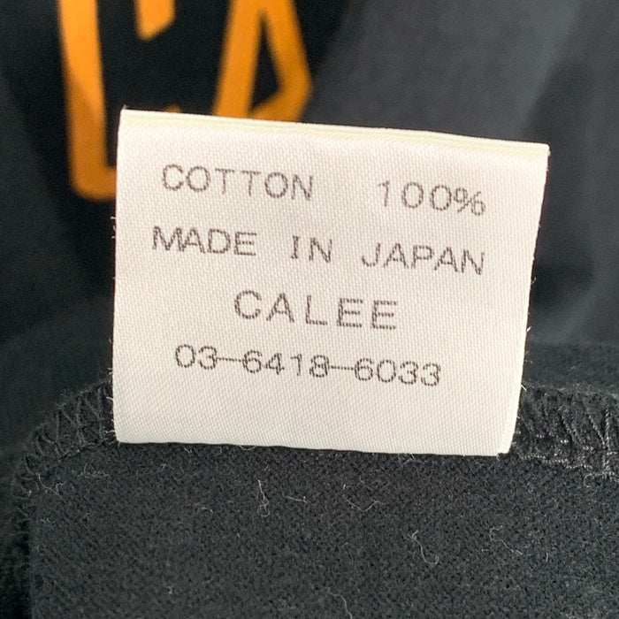 CALEE キャリー プリント ロングスリーブTシャツ 七分袖 ブラック Size L 福生店