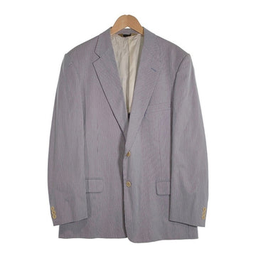 Brooks Brothers ブルックスブラザーズ コットン ストライプ 2B テーラードジャケット ホワイト ネイビー 日本製 Size 42R 福生店