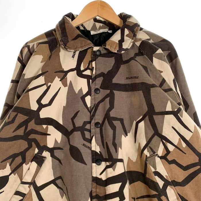 90's PREDATOR CAMOUFLAGE プレデターカモフラージュ リブブルゾン ジャケット 中綿 スナップボタン マルチ Size L 福生店