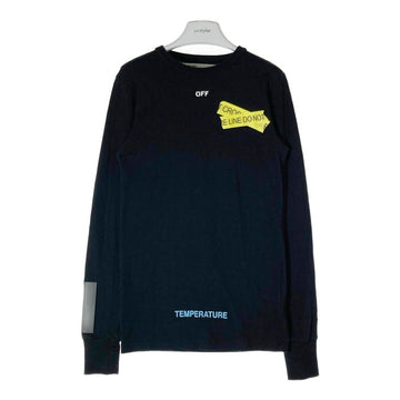 OFF-WHITE オフホワイト 18SS プリント ロングスリーブTシャツ ブラック レディース OMAB001S18185006 Size XXS 瑞穂店