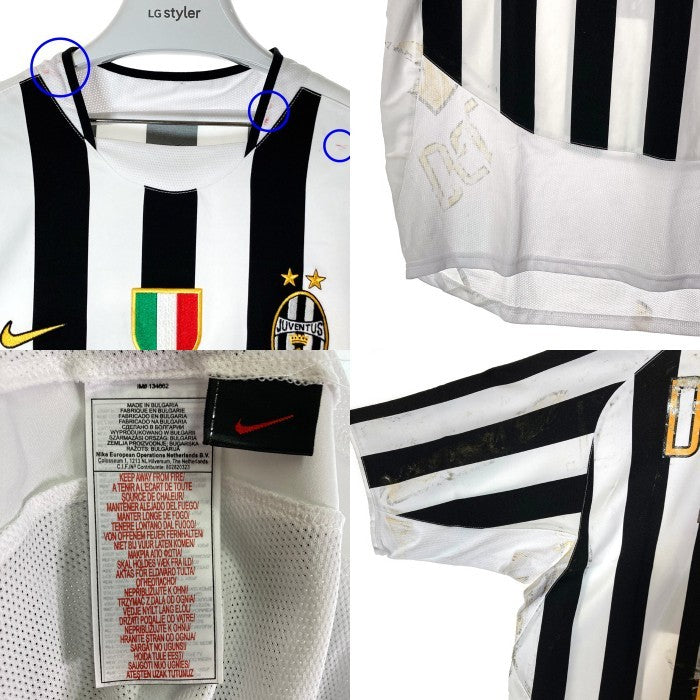 NIKE ナイキ 114321 ユベントス 03/04 ホーム ユニフォーム ＃10 デルピエロ スクデットワッペン付 ホワイト sizeXL 瑞穂店