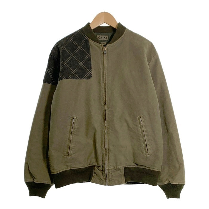 ONIKI オニキ ミリタリーリバーシブルブルゾン キルティングジャケット コットン ナイロン 中綿 オリーブ 58-08-54-08009 110142 Size L 福生店
