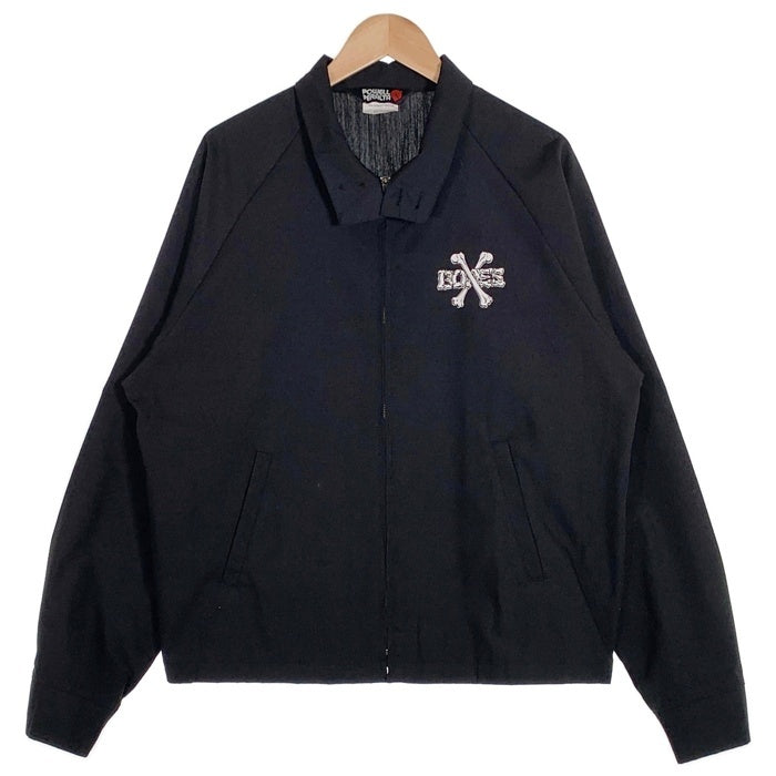 POWELL PERALTA パウエルペラルタ OG JACKET スウィングトップ ジップアップジャケット クロスボーンプリント ブラック Size M 福生店