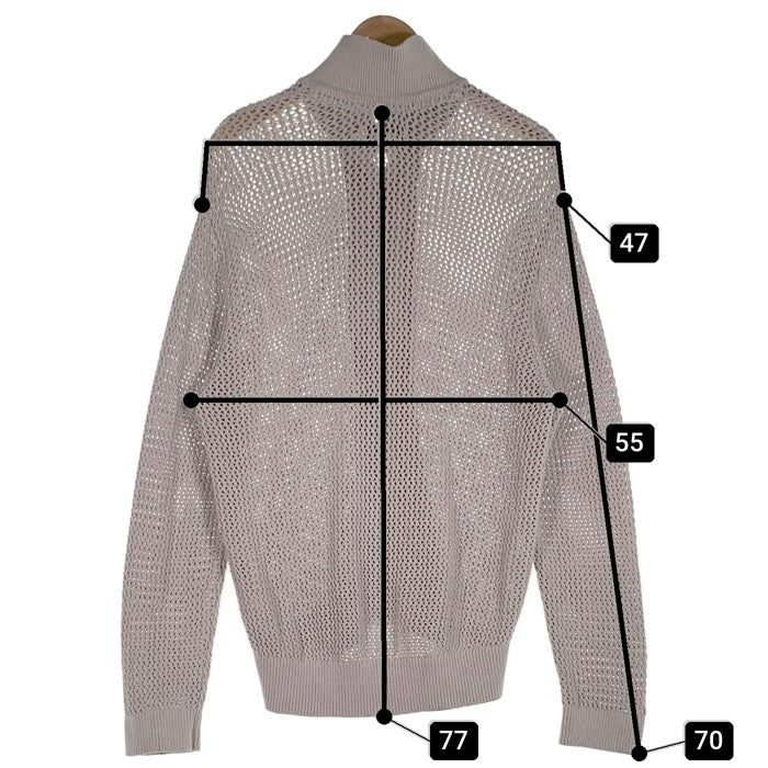 PALACE パレス 24SS RIB KNIT ジップアップ ニット ジャケット グレー Size L 福生店