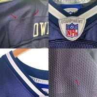 REEBOK リーボック NFL Dallas Cowboys ダラス カウボーイズ  TERRELL OWENS 半袖 フッドボール シャツ ジャージ ネイビー ホワイト 7009A07 Size 2XL 福生店