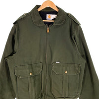 90`s Carhartt カーハート ダック ボンバージャケット サンタフェ モスグリーン JR264 Size L 福生店