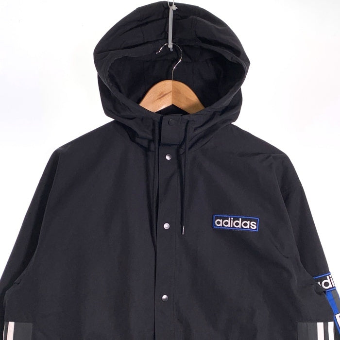 adidas アディダス ADIBREAK WB ウインドブレーカー ジャケット ブラック スナップボタン ポリエステル IY4845 Size L 福生店
