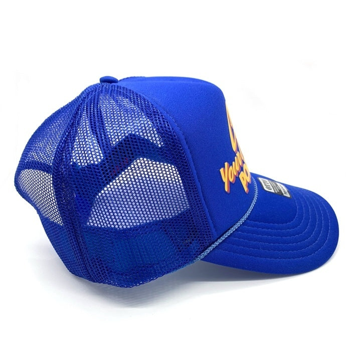PORKCHOP GARAGE SUPPLY ポークチョップガレージサプライ CHOP YOUR OWN WOOD CAP メッシュキャップ スナップバックキャップ OTTO ブルー 福生店
