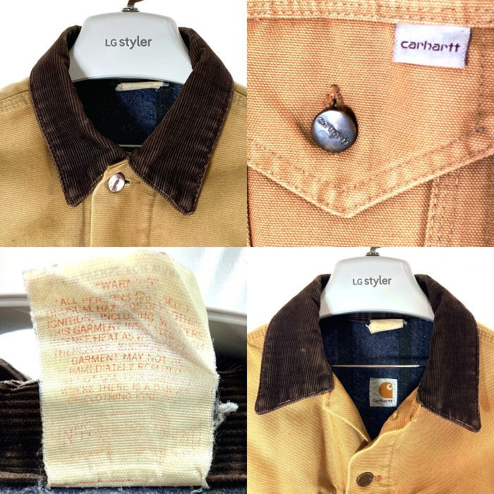 carhartt カーハート ダック地 トラッカージャケット 裏地ブランケット ベージュ size- 瑞穂店