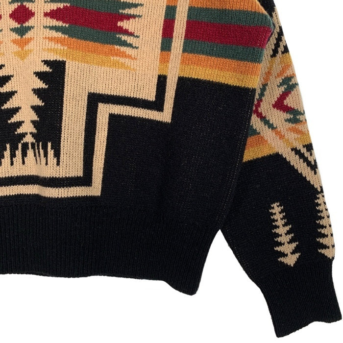 PENDLETON ペンドルトン ネイティブ柄 ウール セーター ブラック ボックス 8575-4574 Size L 福生店