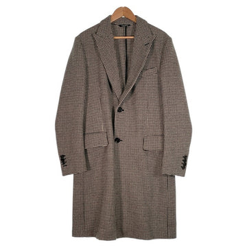 DOLCE&GABBANA ドルチェアンドガッバーナ 千鳥格子 ウール チェスターコート 本切羽 G009WT Size 46 福生店